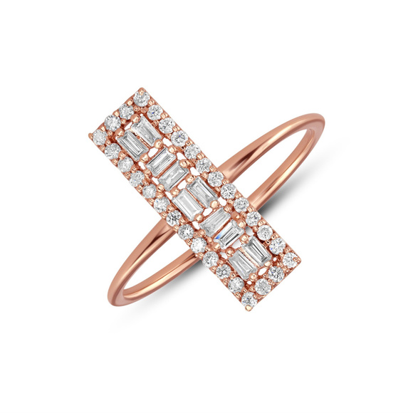 14K Rose Gold 0.30 Carat (ctw) Round Diamond Ladie - Picture 6 of 6